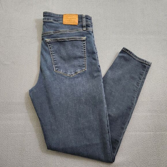 Lucky Brand Women 12/31 Dark Wash Mid Rise AVA Skinny Jeans - Picture 2 of 12